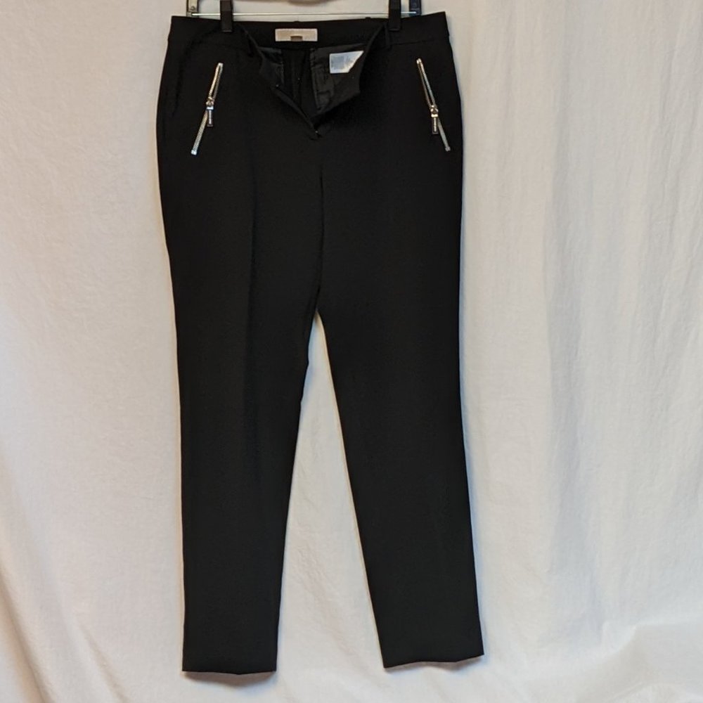 MICHAEL Michael Kors Zip Pocket Black Trousers Size 8